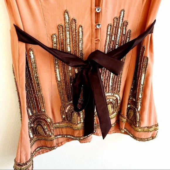 Tracy Reese Beaded Silk Tank Blouse NWT - Picture 7 of 14